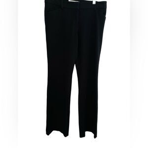 Centre Ville Paris black tonal striped dress flare trousers size 4.
